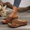 thumbnail image 6 of Willtoo Orthopedic Casual Sandals for Women Non Slip Slip on Arch Support Flat Wedge Sandals Wide Width Sneakers 2026 Soft Foam Shoes, 6 of 7