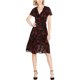 thumbnail image 1 of Vestido cruzado con volantes Michael Kors para mujer rojo extragrande, 1 of 1