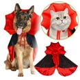 thumbnail image 1 of Bat Cape Halloween For Soft Polyester Cape With Adjustable Strap Comfortable Dog Cat Apparel, 1 of 3