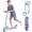 New_Blue, variant on SIMATE Kick Scooter with Dual Brakes for Teens,Adults & Kids Ages 6+,Dual Suspension Foldable Lightweight Scooter with Wide Deck,8 in Big Wheels,Max Load 240 LBS