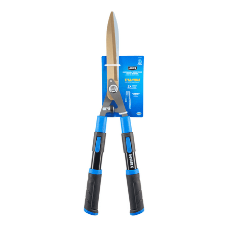 HART Extendable Handle Compound Action Titanium Blade Hedge Shears