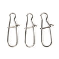 thumbnail image 7 of 100Pcs Stainless Steel Snap Hooks Fishing Barrel Swivel Safety Lure Connector - Nice Swivel Slid Rings Fishing Lure Hook Connector Freshwater Saltwater Fishing Gear Accessories, 7 of 7