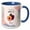 Blue/White, variant on 3drose, Image of Plum How Big Is Your Baby Week 12, 11oz Magic Transforming Mug