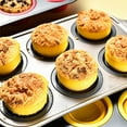 thumbnail image 2 of Foldable Silicone Muffin Pan 12 or 6 Cups Nonstick Baking Tray for Cupcakes, 2 of 16