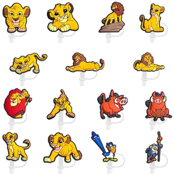 15Pcs   Straw Cover Cap for Stanley Cup 40oz/30oz Tumbler, 10mm Reusable Cute Drinking Straw Topper Accessories, Portable Protector Plugs Decorations Gifts for Kids Party Favors