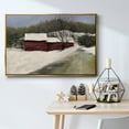 thumbnail image 5 of Winter Homestead II - Framed Gallery Wrapped Holiday Canvas - 27 x 41 - Gold Frame, 5 of 8