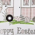 thumbnail image 5 of 17" X 17" Light Pink Checkered Easter Bunny Camper Throw Pillow, 5 of 6