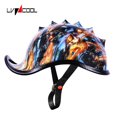 thumbnail image 1 of 2023 Gorra De Béisbol Casco Motocicleta Cascos Vintage Verano Cara Abierta Scooter Compatible Con Cruiser Chopper M, 1 of 5