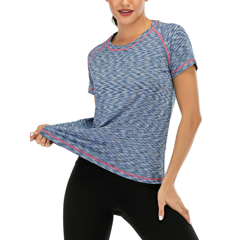 LELINTA Women Quick Dry Slim Fit Sports Yoga Active T-Shirts Tops Womens  Activewear - Walmart.com