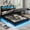 Black, variant on VEANERWOOD Queen Size Lift Up Bed Frame with Storage Headboard, Upholstered Platform Bed with Charging Station, LED Lights, No Box Spring Needed