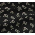 thumbnail image 4 of oneOone Cotton Jersey Black Fabric Leaves & Flower Floral Dress Material Fabric Print Fabric By The Yards 58 Inches Wide, 4 of 4