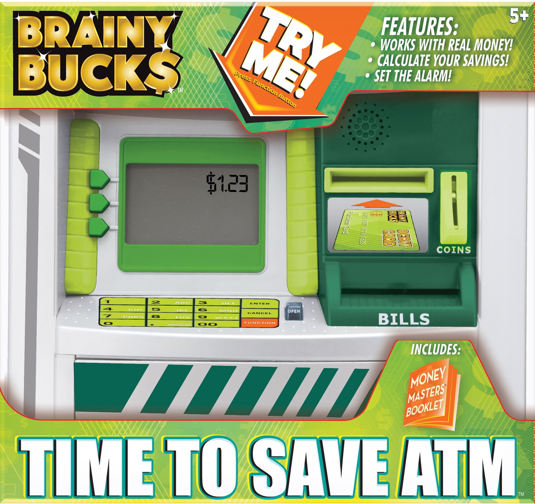 Brainy Bucks Time To Save ATM