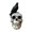 A, variant on A Halloween Crow Skull Resin Statue Gothic Home Desk Decor