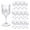 Transparent, variant on 7OZ Plastic Wine Glasses, Disposable Goblets Drinking Glasses Crystal Vintage Water Cups Unbreakable Champagne Glasses for Wedding, Parties, (Blue)