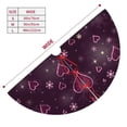thumbnail image 3 of KLL 30" Christmas Tree Skirt Snowflakes and Hearts Xmas Tree Skirts Mat for New Year Xmas Holiday Party Indoor Outdoor Home Decoration, 3 of 7