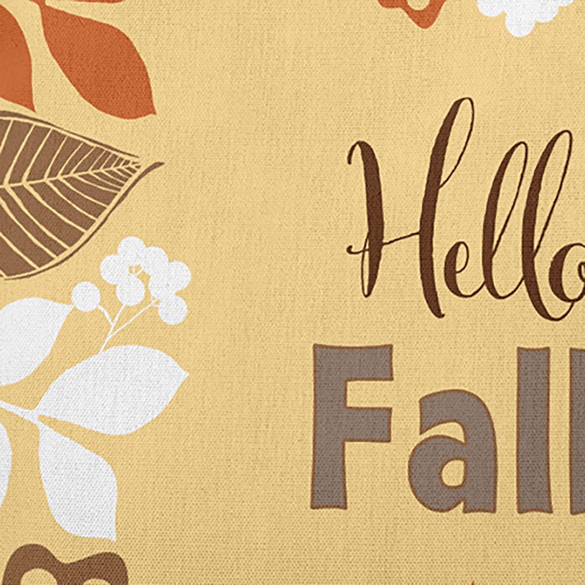 18" x 18" Simply Daisy Hello Fall Polyester Accent Pillow, Golden Haze Qty 1