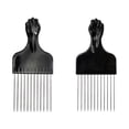 thumbnail image 1 of KAKOWELY Wide Tooth Comb 2Pcs Stainless Steel Wide Tooth Comb Hair Detangling Comb Male Rake Comb Hairdressing Comb6.5"X2.83"X0.39", 1 of 5