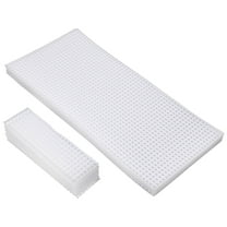 IDEANATEGRATE 10Pcs Plastic Mesh for Bag Making White 31.5X15X0.1Cm 12.4X5.9X0.04In Craft Supplies