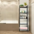 thumbnail image 6 of Set of 2 Metal Storage Shelves - 5-Tier Standing Shelf Unit for Kitchen, Bathroom, Pantry, Garage & Balcony, Black, 6 of 6