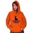 thumbnail image 4 of Ferocious Vegan Herbivore Bunny Hoodie Sweatshirt Women Men Brisco Brands M, 4 of 6