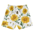 thumbnail image 2 of Kids' Beach Pants Comfortable Swim Trunks Daisies and Bees Pattern Shorts for Pool Vacation and Lounge Wear 5T, 2 of 8