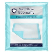 NorthShore Economy Disposable Underpads, Large, 22x35 in., Pack/50