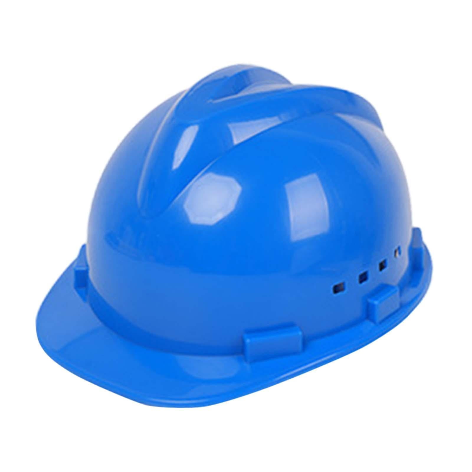 Dualoai Hard Hat Breathable Sturdy Construction Helmet for Outdoor Engineering Labor Blue
