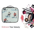 thumbnail image 6 of FORMRS Travel Makeup Bag Large Capacity Train Case Cosmetic Organizer with Adjustable Dividers, Ice Play, 6 of 8