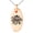 Rose, variant on Stainless Steel Kraken Octopus Pirate Skull Engraved Small Oval Charm Pendant Necklace