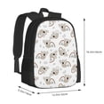 thumbnail image 3 of Daiia Cartoon Koala Backpack for Men and Women -Durable Backpack Large Capacity, Water-Resistant Bag with Adjustable Straps and Laptop Compartment, 3 of 9