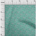 thumbnail image 2 of oneOone Tissu en Coton Flex Vert Mer Floral Matériel de Robe Tissu Imprimé Tissu au Mètre 40 Pouces de Large, 2 of 4