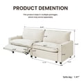 thumbnail image 3 of Sdorens Cloud Couch Power Reclining Sofa-Oversized Reclining Sectional Couches,Oversized Modular Sectional Sofa with Power Recliner for Living Room with USB,TypeC,Beige, 3 of 37