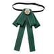 thumbnail image 3 of Corbata de lazo preanudada para mujer, elegante para eventos formales, versátil y sin arrugas. Verde oscuro, 3 of 9