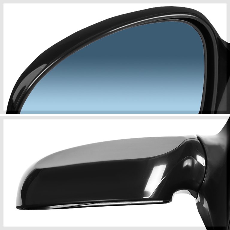 Left]Driver Side Manual Adjust Foldable Blue Glass Mirror