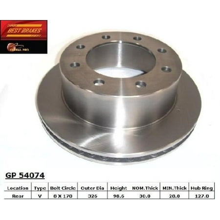 121.65071 ROTOR (The Best Brakes And Rotors)