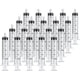 thumbnail image 1 of 20 Packs 10 Ml Plastic Syringe With Measurement, No Needle Suitable For Scientific Labs, Measuring, Watering, 1 of 5