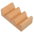 thumbnail image 5 of Raindrops Wood Sushi Dish Sushi Rack Holder Restaurant Serving Tray Kitchen Accessory (3-grid), 5 of 8