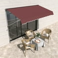 thumbnail image 2 of Outsunny 10x5ft Manual Retractable Awning, Patio Sun Shade Canopy Shelter, 2 of 10