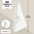 thumbnail image 3 of Caballete de cartón Juvale, 50 unidades, autoadhesivo, 23 cm, color blanco, 3 of 9