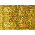 thumbnail image 1 of Ahgly Company Machine Washable Indoor Rectangle Persian Yellow Traditional Area Rugs, 3' x 5', 1 of 4