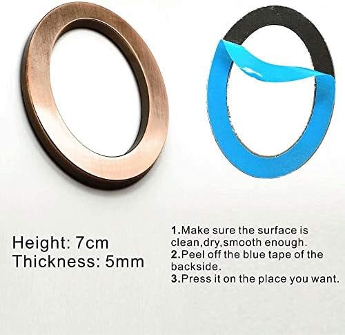 20 Pack Mailbox Numbers 0-9, 2.76 Inch High, Door Address Numbers Stickers for Apartment, House, Room, Office, Cars, Trucks, Bronze Plating Process Number Sign