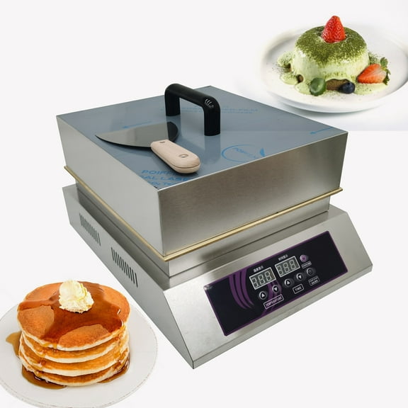 Commercial Electric Souffle Machine Non-Stick Dorayaki Baker Pancake Maker 110V