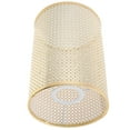 thumbnail image 1 of Miangastore Golden Rattan and Metal Lampshade for Table Lamps Adds Warmth and Elegance to Any Room Decor 6.5 Inches, 1 of 9