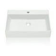 thumbnail image 4 of Undermount/Countertop Bathroom Sink, White Sink Undermount/Countertop Bathroom Sink, Porcelain Ceramic Lavatory Bathroom Vanity Sink with Overflow, 4 of 8