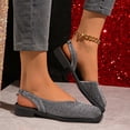 thumbnail image 4 of KIJBLAE Women's Fashion Pointed Toe Closed Toe Flats, Small Luxury Design Block Heel Trendy Casual Shoes Gray 42, 4 of 9