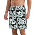 thumbnail image 2 of Balery Panda And Eucalyptus Traje de Baño Estilo Hawaiano para Hombre, Shorts de Secado Rápido con Bolsillos-XX-Large, 2 of 6