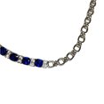 thumbnail image 3 of 18.5" Sterling Silver Lab Created Blue and White Sapphire Necklace 925, 3 of 4