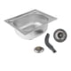thumbnail image 3 of Fregadero de cocina de un solo tazón para empotrar, fregadero para lavar platos, lavabo profundo, accesorios de cocina, lavabo para baños, inodoros, 3 of 9