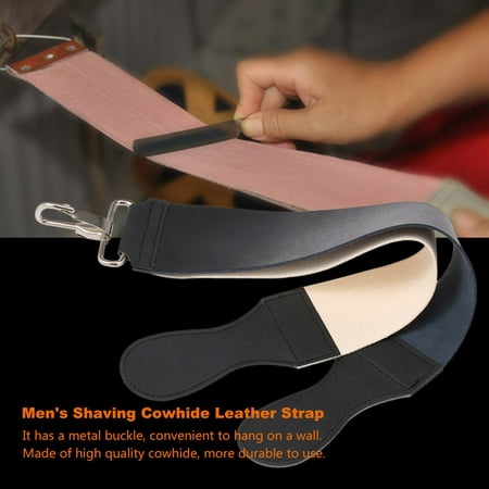 Pro Barber Men's Shaving Leather Strap Strop Belt Barber Straight Razor Strop Cowhide Sharpening Shaving Strap