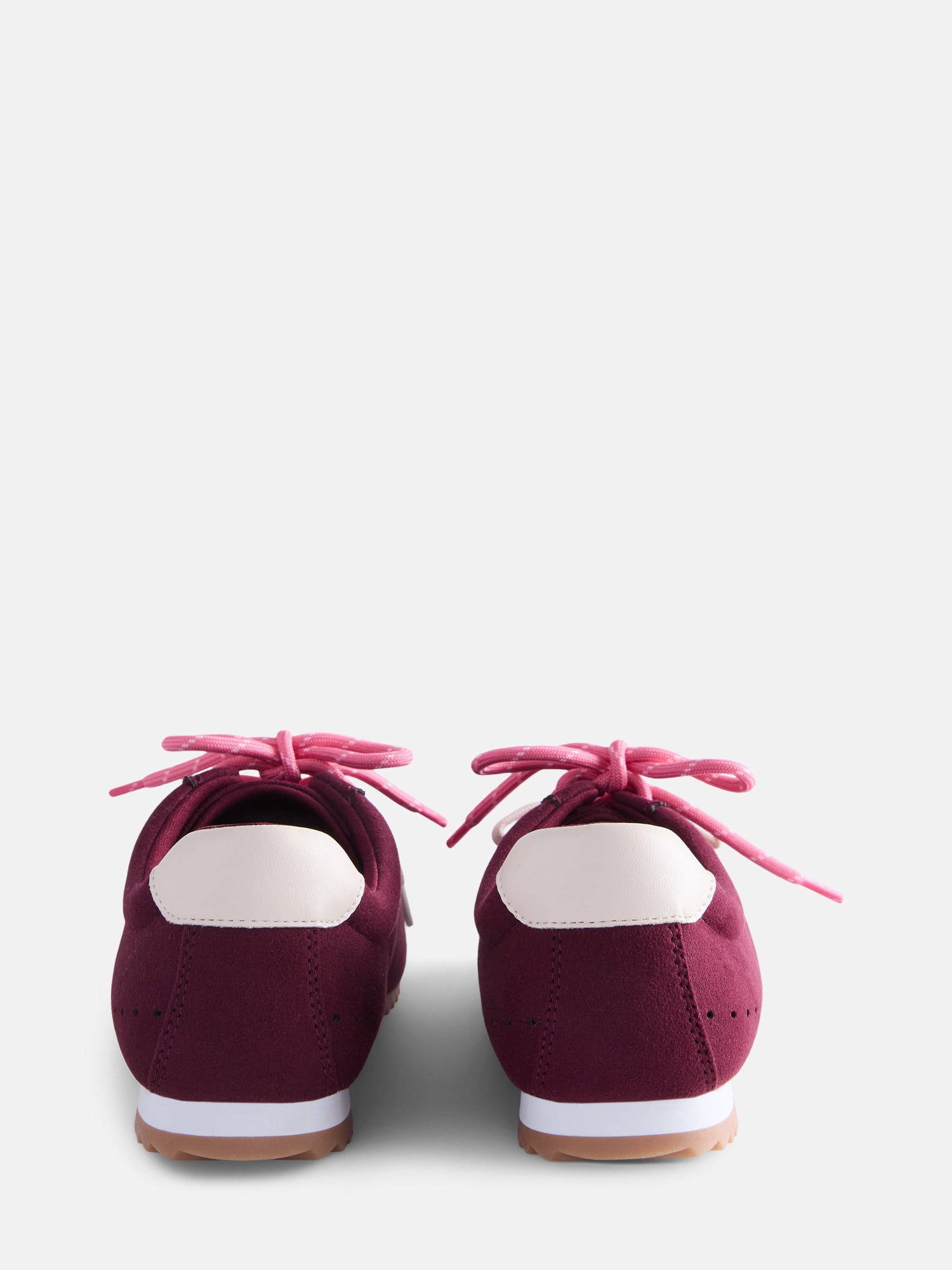 Weekend Academy Girls Low Profile Double Lace Fashion Sneakers